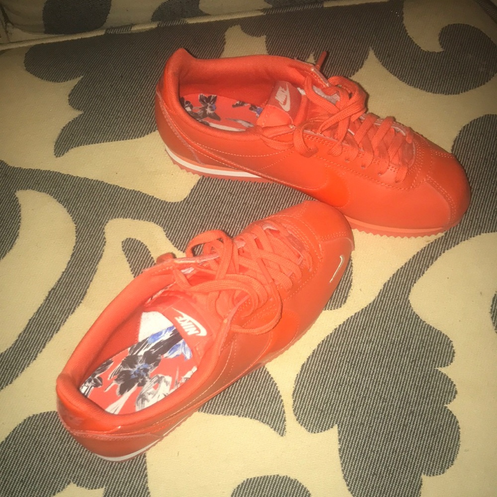 Orange Nike Cortez